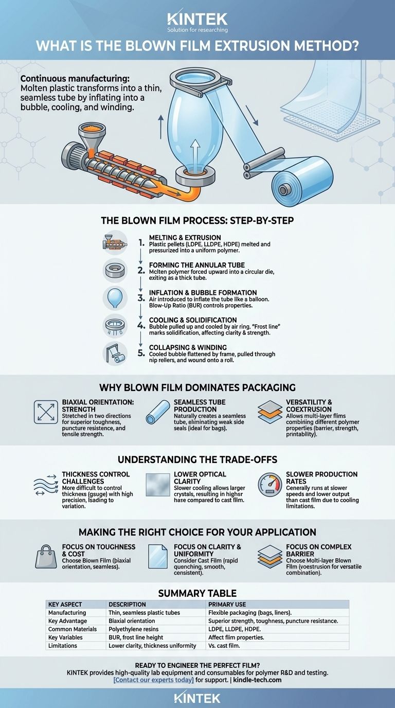 Cos'è il metodo di estrusione di film soffiato? Padroneggia l'arte della produzione di film plastici forti e senza cuciture Guida Visiva