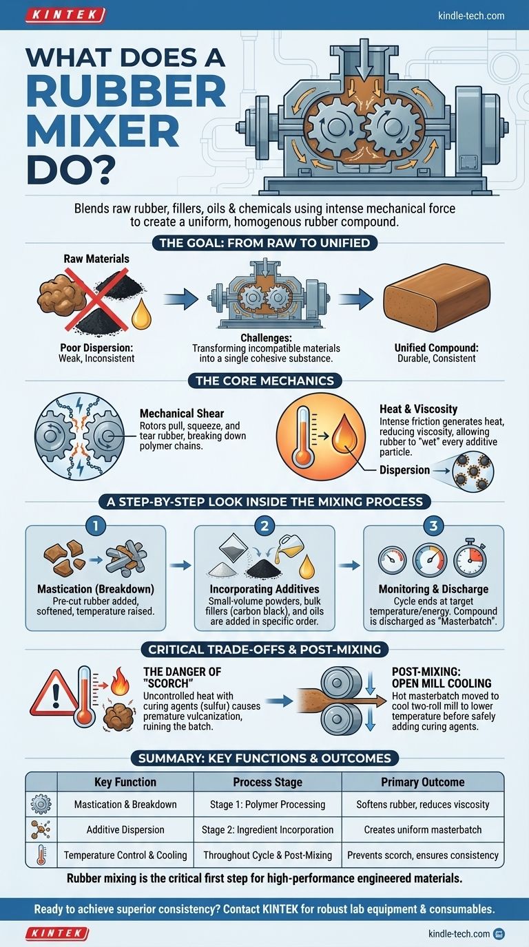 ¿Qué hace una mezcladora de caucho? Transformar ingredientes crudos en un compuesto de alto rendimiento Guía Visual