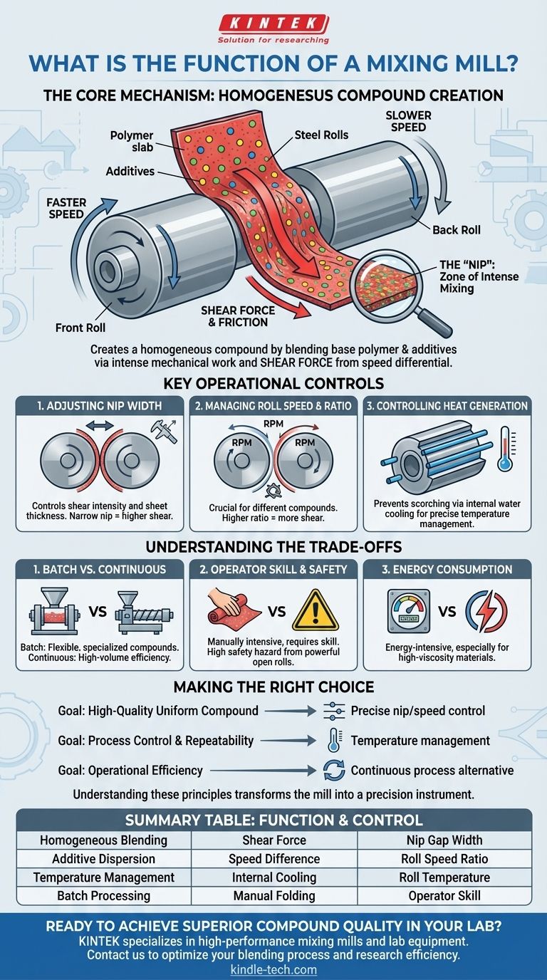 ¿Cuál es la función del molino mezclador? Lograr compuestos de caucho y polímeros perfectamente mezclados Guía Visual