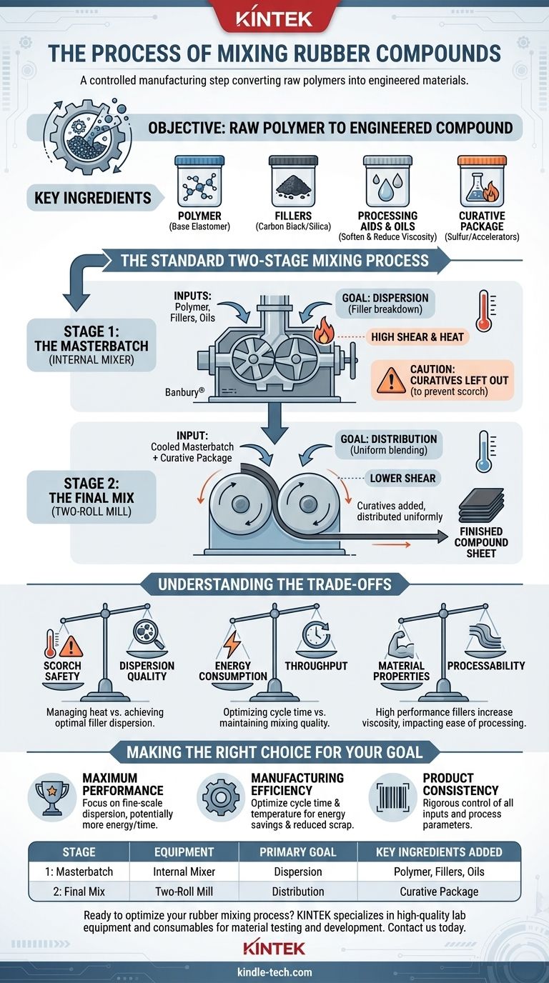 Quel est le processus de mélange des mélanges de caoutchouc ? Un guide pour créer des matériaux uniformes et haute performance Guide Visuel
