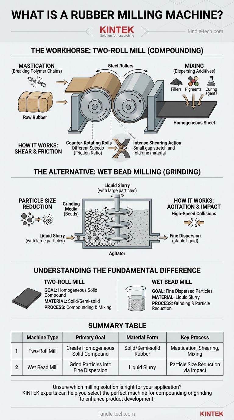 ¿Qué es una máquina de moler caucho? Una guía sobre el mezclado frente a la molienda Guía Visual