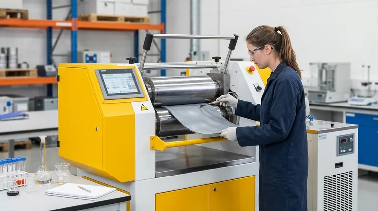 二本ロールミルの用途とは?ポリマー混合、研究開発、品質管理に不可欠