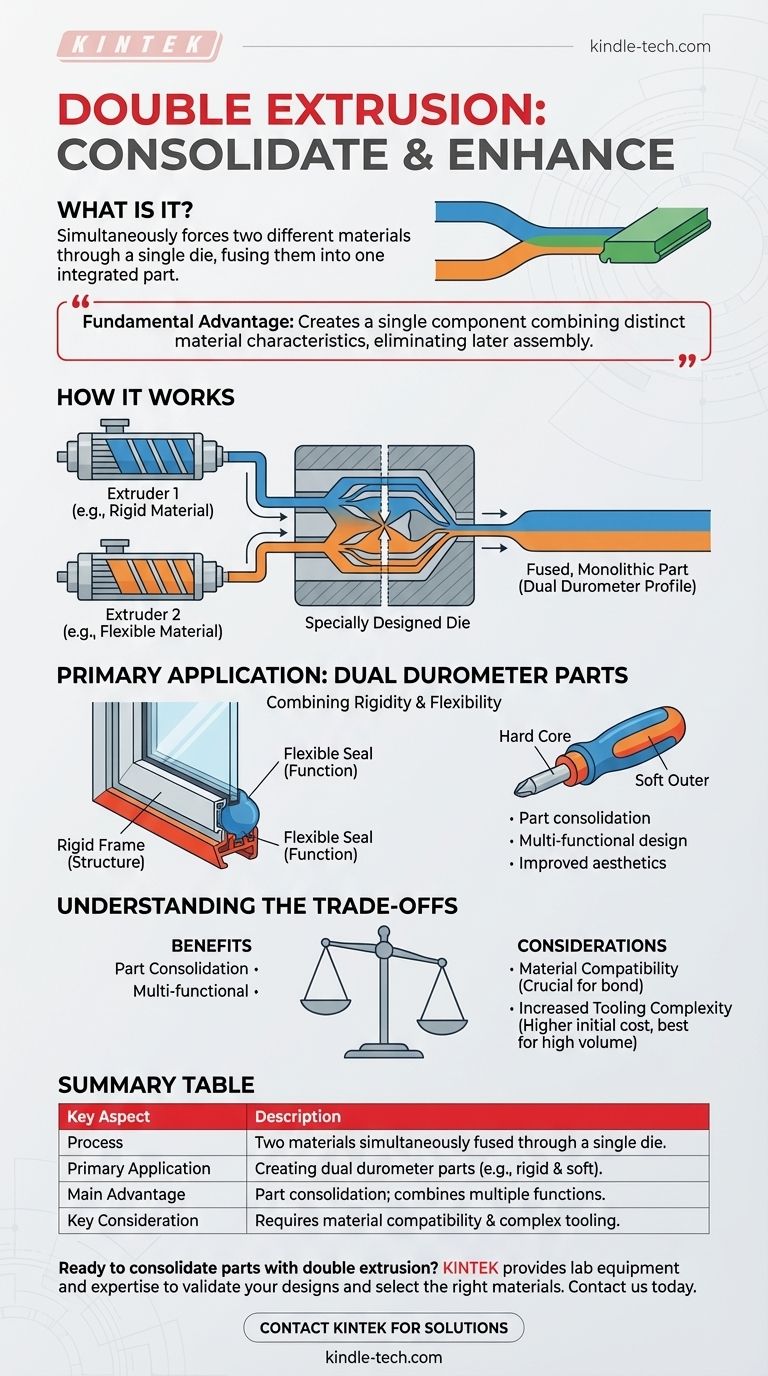 이중 압출 공정이란 무엇인가요? 통합된 다중 재료 부품 만들기 시각적 가이드