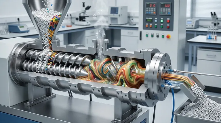 二軸押出機のコンパウンディングの工程とは？優れたプラスチック材料のためのプロセスを習得する