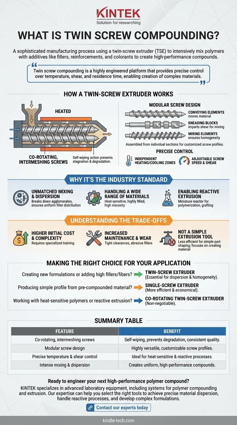 Qu'est-ce que le compoundage par vis jumelées ? Le guide ultime du mélange avancé de polymères Guide Visuel