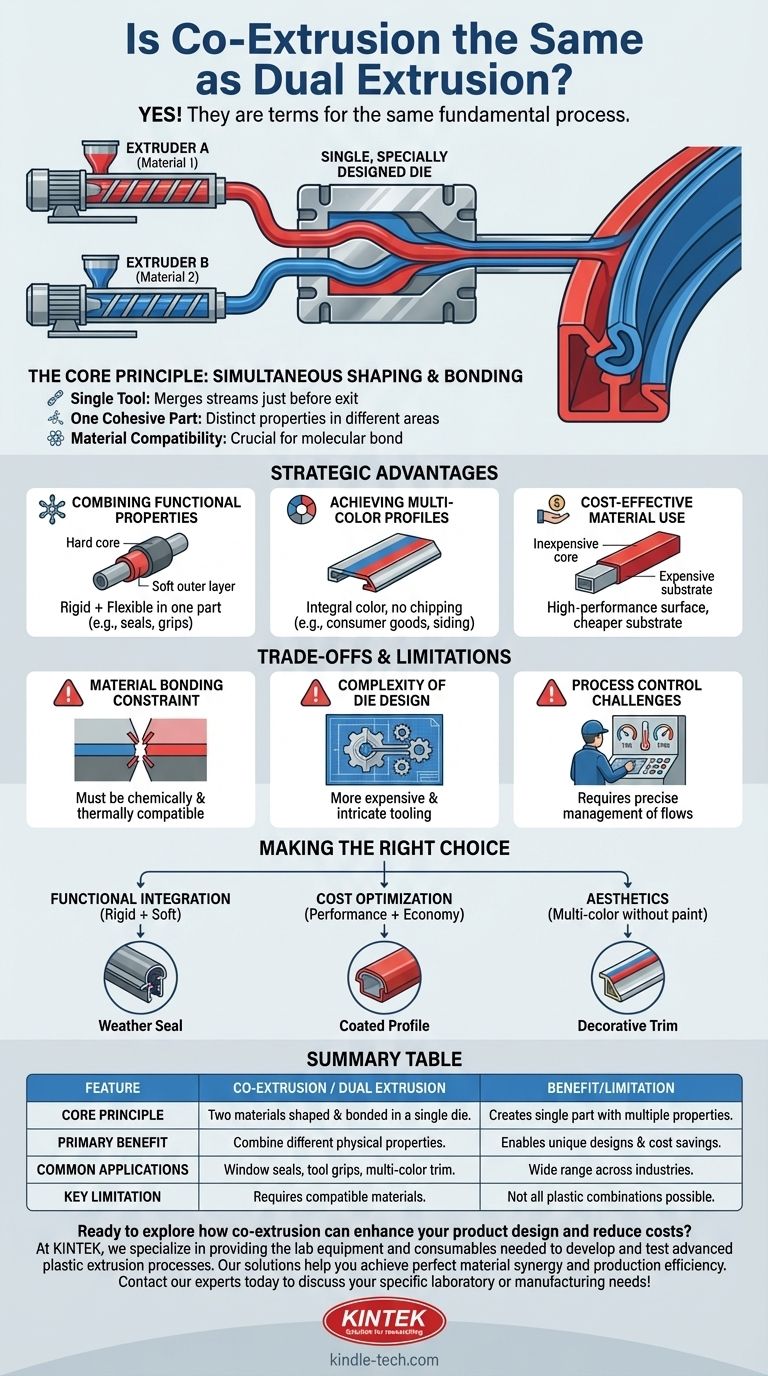 L'extrusion co-extrudée est-elle identique à l'extrusion double ? Libérez la puissance des profilés plastiques multi-matériaux Guide Visuel