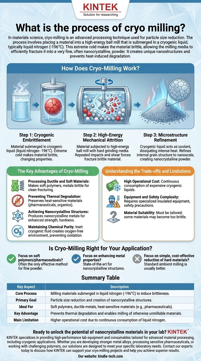 ¿Cuál es el proceso de molienda criogénica? Logre polvo a nanoescala y propiedades de material superiores Guía Visual
