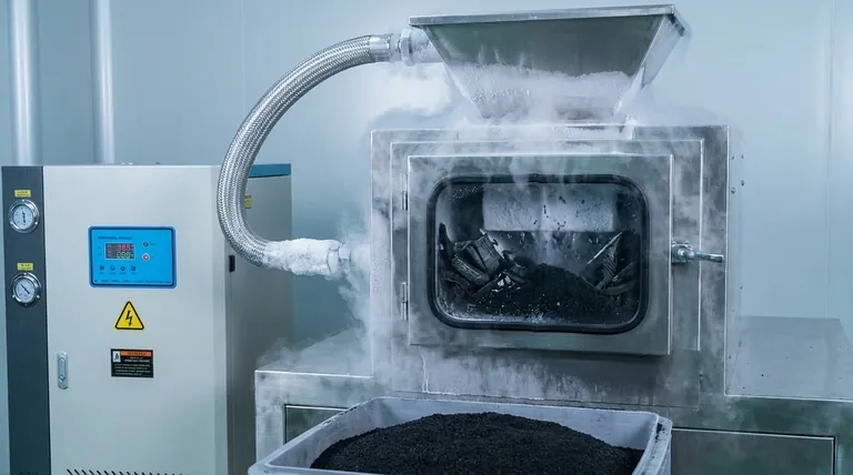 ゴム粉砕の極低温粉砕とは?微細で高品質なゴム粉末を実現