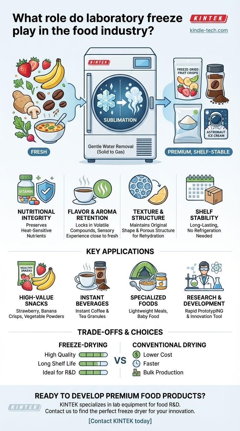 ¿Qué papel juegan las liofilizadoras de laboratorio en la industria alimentaria? Desbloquee una conservación superior de los alimentos Guía Visual