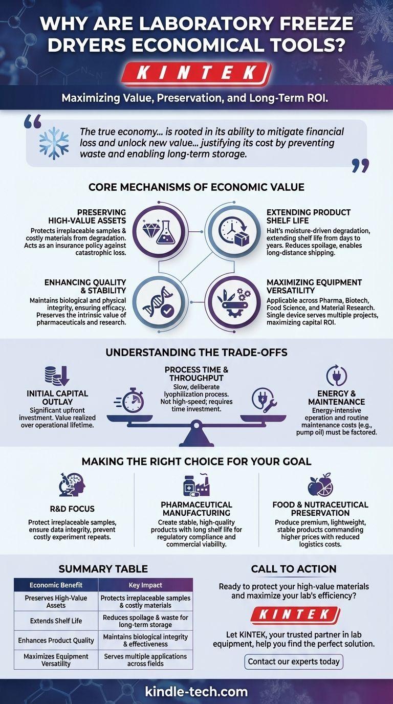 Pourquoi les lyophilisateurs de laboratoire sont-ils considérés comme des outils économiques ? Maximiser la valeur et minimiser les pertes Guide Visuel