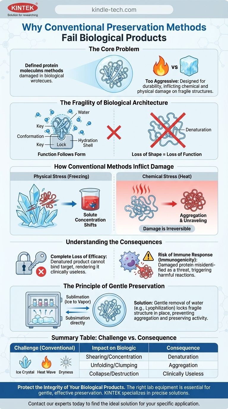 기존 보존 방법이 생물학적 제제에 덜 적합한 이유는 무엇일까요? 효능 및 안전성에 대한 중대한 위험 시각적 가이드