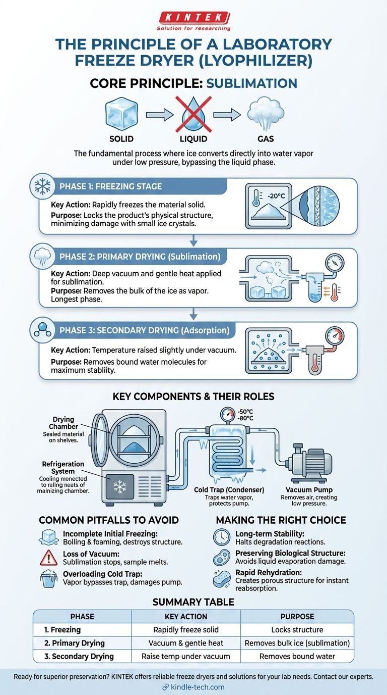 실험실 동결 건조기의 원리는 무엇입니까? 승화를 활용하여 우수한 샘플 보존 시각적 가이드
