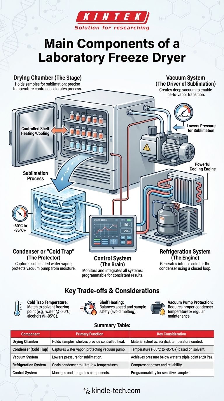 Quels sont les principaux composants d'un lyophilisateur de laboratoire ? Un guide des 5 systèmes essentiels Guide Visuel