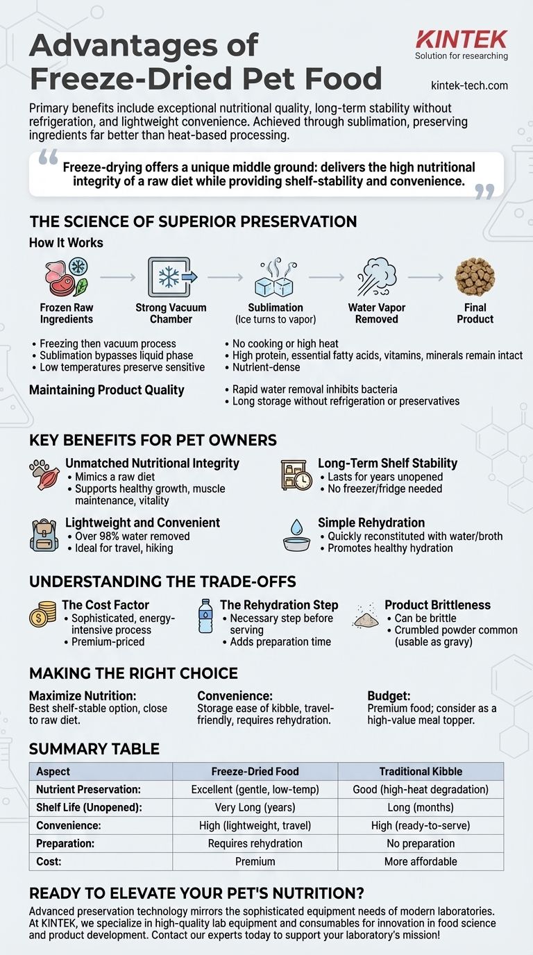 フリーズドライペットフードの利点は何ですか？優れた栄養と保存性に優れた利便性 ビジュアルガイド