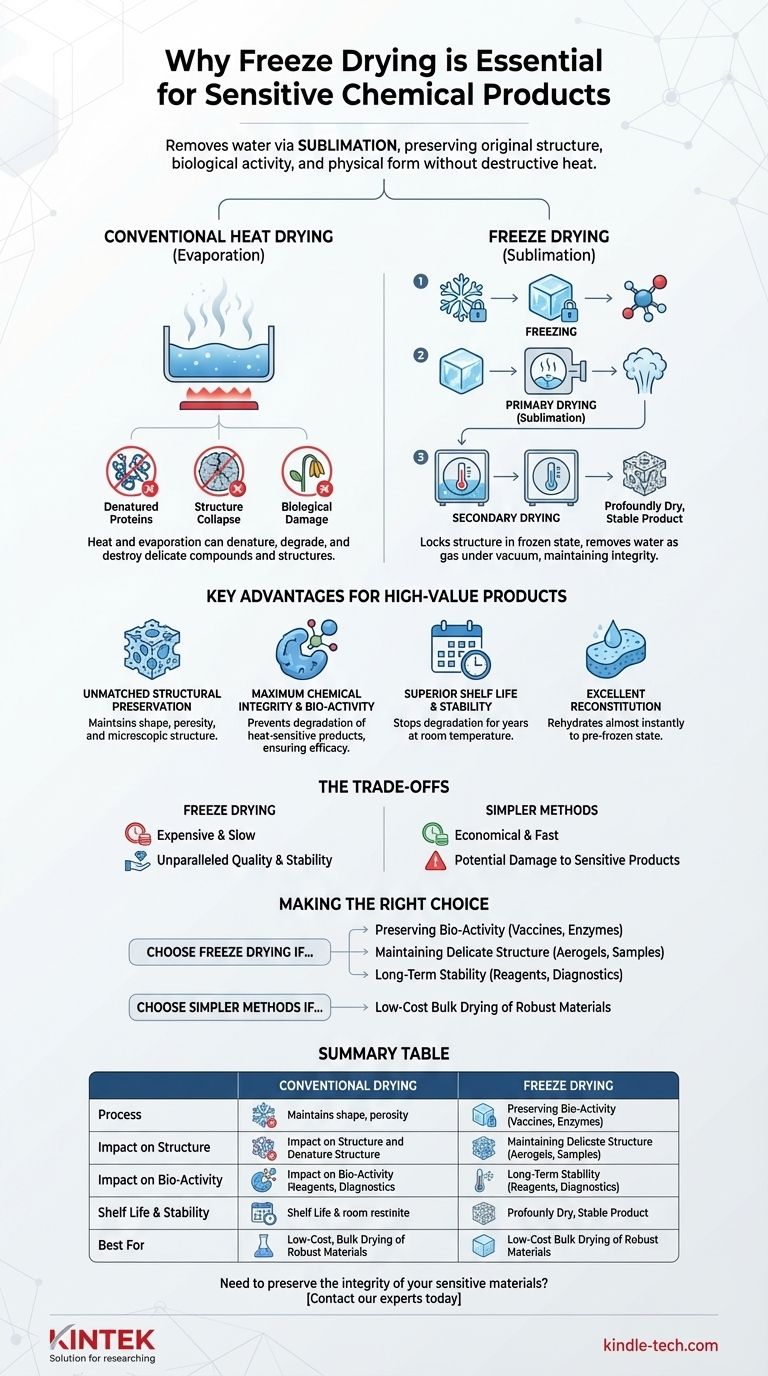 ¿Por qué la liofilización es importante para ciertos productos químicos? Preservar la integridad y prolongar la vida útil Guía Visual
