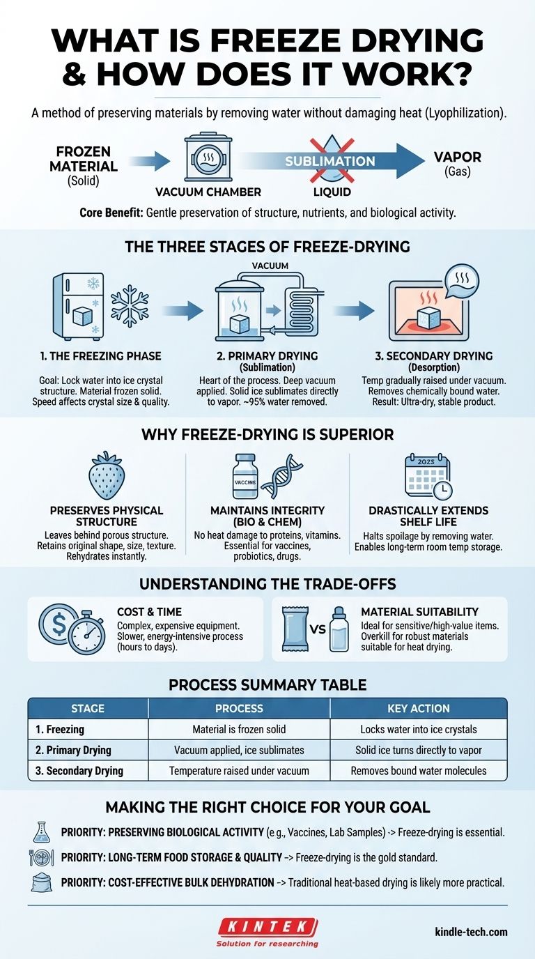 ¿Qué es la liofilización y cómo funciona? Una guía completa sobre la liofilización Guía Visual