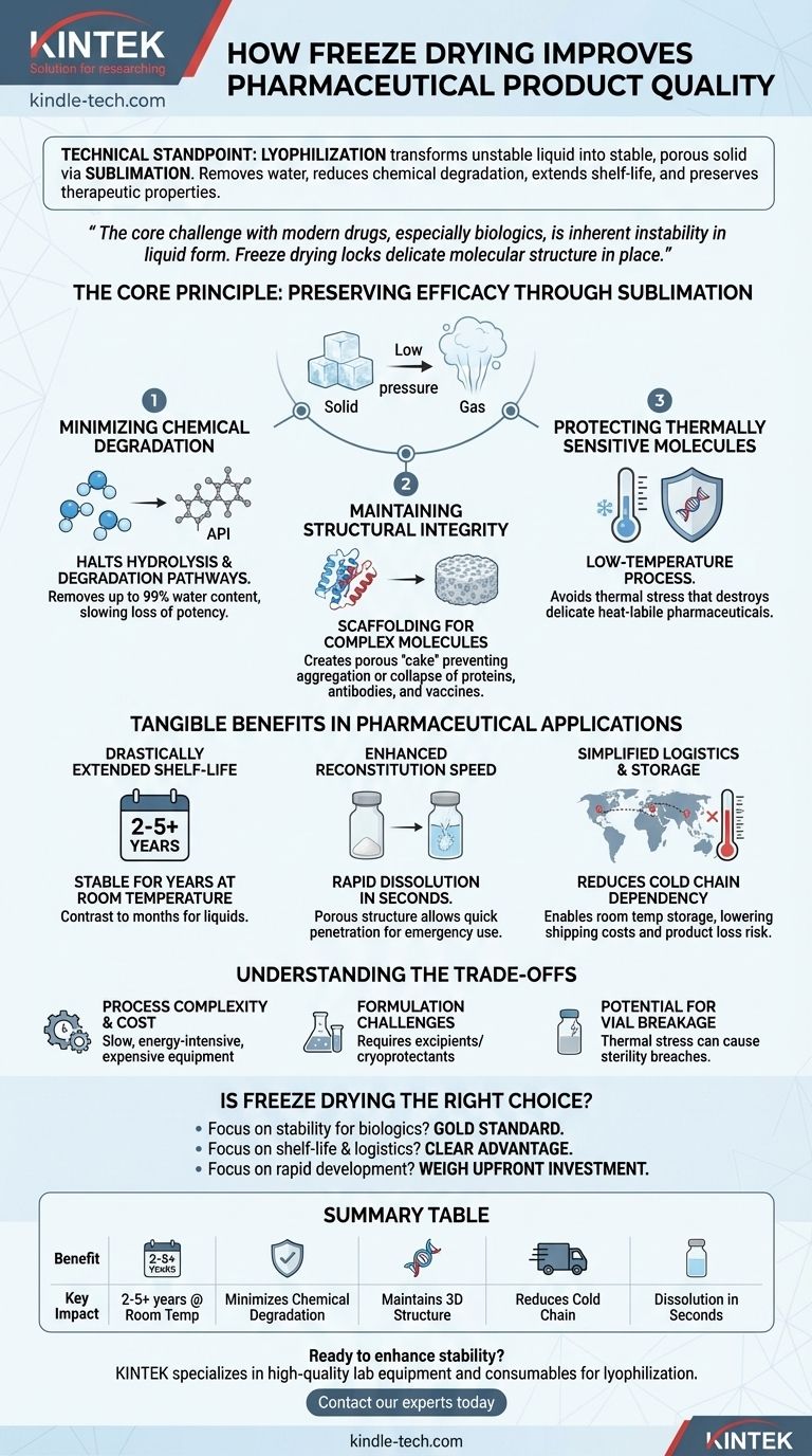 De quelles manières la lyophilisation améliore-t-elle la qualité des produits pharmaceutiques ? Prolonger la durée de conservation et préserver l'efficacité des médicaments Guide Visuel