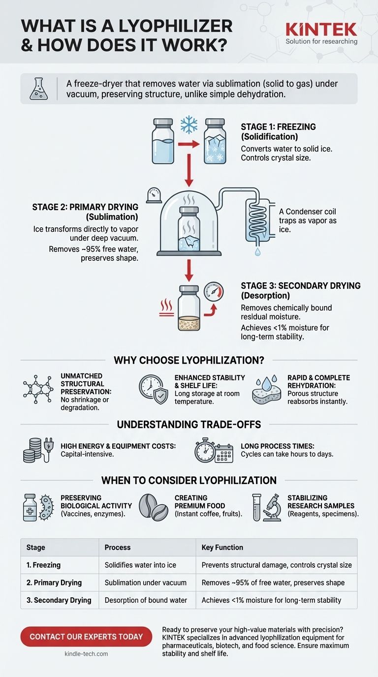 ما هو جهاز التجميد بالتجفيف (المجفف بالتجميد) وكيف يعمل؟ اكتشف الحفظ الفائق للمواد عالية القيمة دليل مرئي