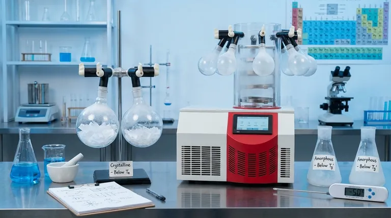 Was ist der Unterschied zwischen kristallinen und amorphen Materialien beim Gefriertrocknen? Beherrschen Sie die kritische Temperatur für den Erfolg