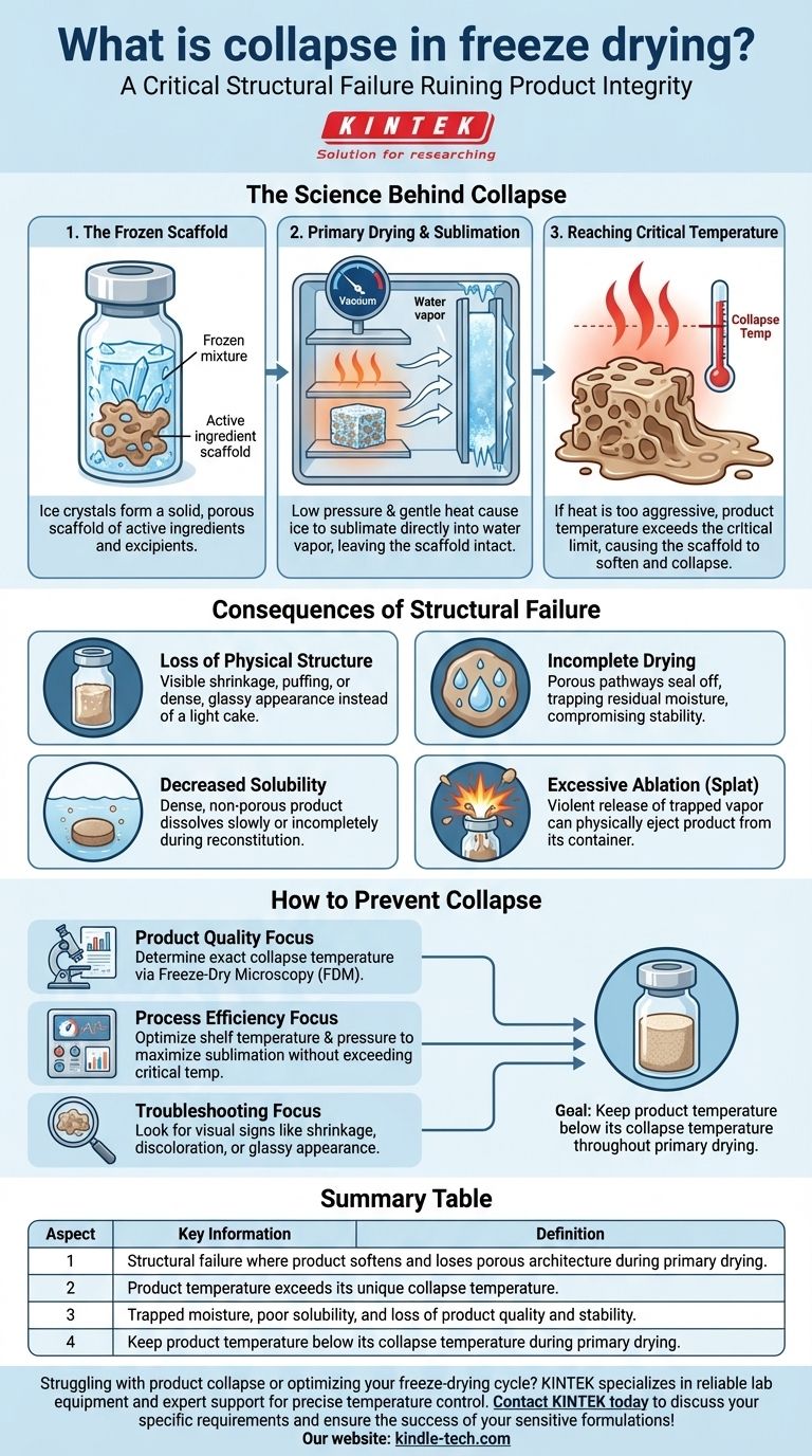 冻干过程中的塌陷是什么？关键性故障事件解析 图解指南