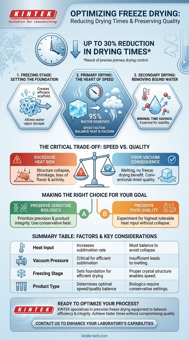 Wie stark kann richtiges Gefriertrocknen die Trocknungszeiten reduzieren? Trocknungszeit um bis zu 30 % verkürzen Visuelle Anleitung