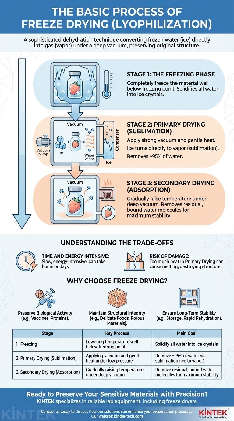 フリーズドライの基本的なプロセスとは？凍結乾燥の段階と利点に関するガイド ビジュアルガイド
