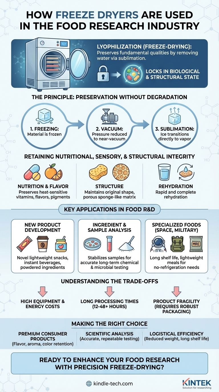 كيف تُستخدم المُجفِّفات بالتجميد في صناعة أبحاث الأغذية؟ افتح آفاقًا لحفظ الأغذية وتحليلها بجودة فائقة دليل مرئي