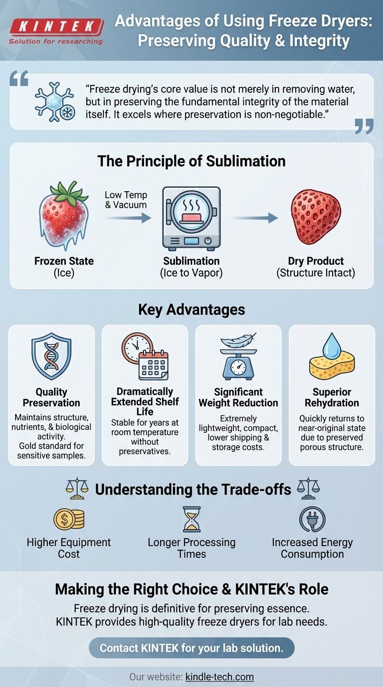 What are the key advantages of using freeze dryers? Achieve Unmatched Preservation for Your Materials Visual Guide