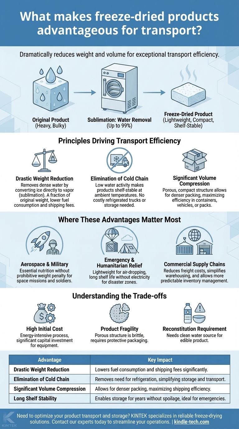 フリーズドライ製品が輸送において有利な点は何ですか？輸送コストを大幅に削減し、物流を簡素化します。 ビジュアルガイド