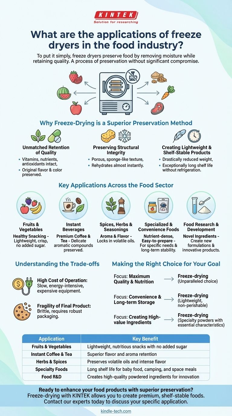 ¿Cuáles son las aplicaciones de las liofilizadoras en la industria alimentaria? Conservar el sabor, la nutrición y la calidad Guía Visual