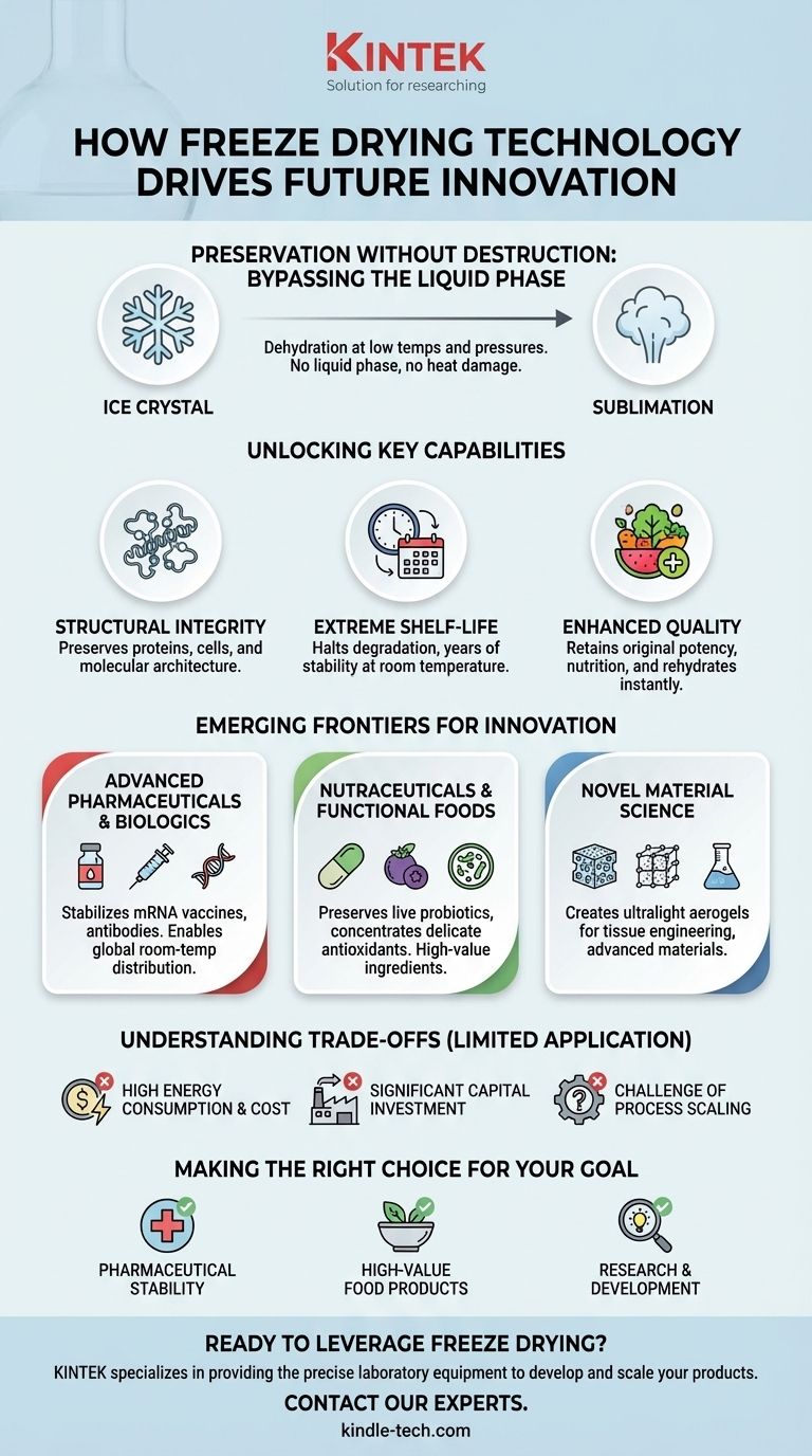 동결건조 기술은 미래 혁신에 어떻게 기여하는가? 의학과 재료 분야의 돌파구 마련 시각적 가이드