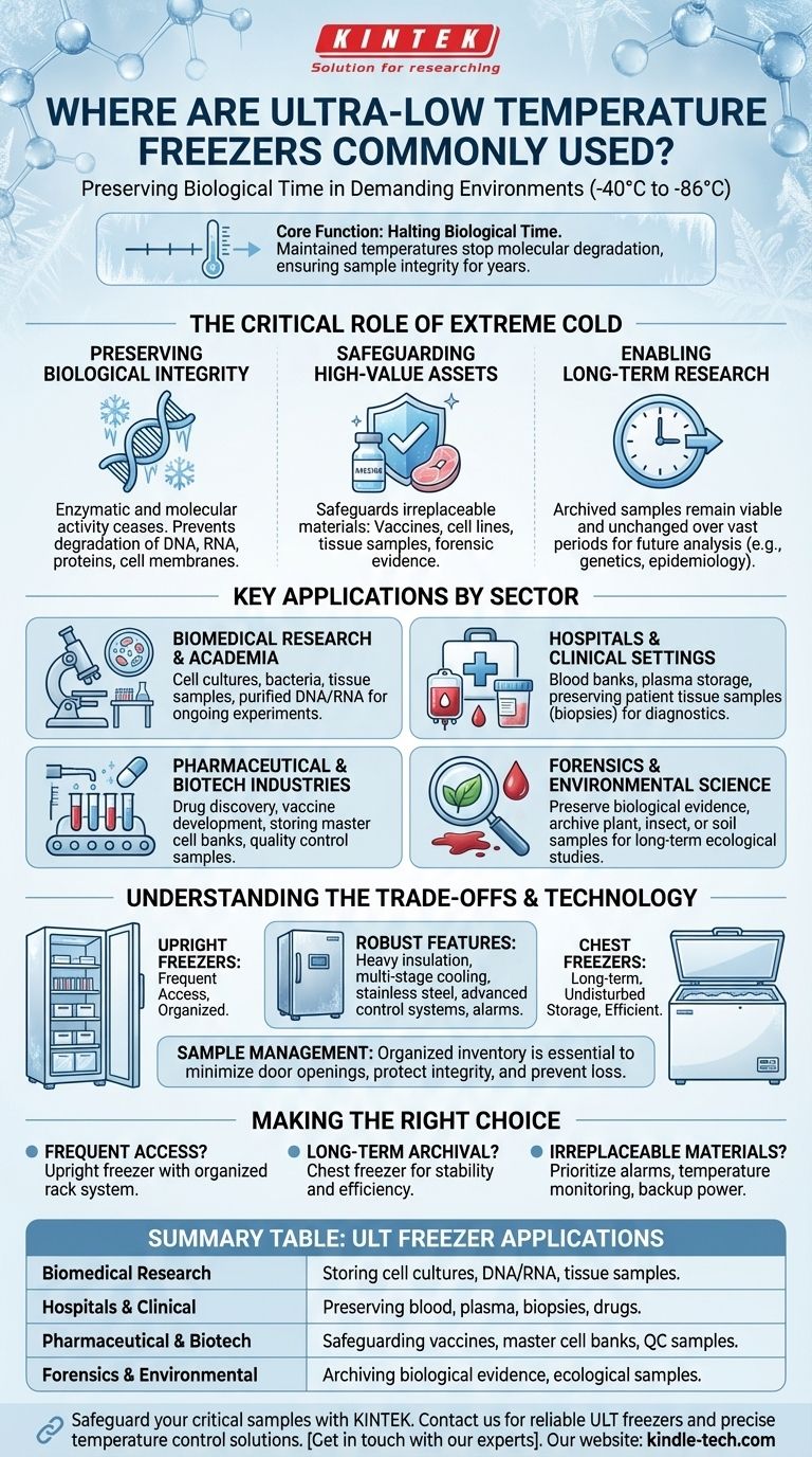 Where are ultra low temperature freezers commonly used? Essential for Labs, Hospitals, and Biotech Visual Guide