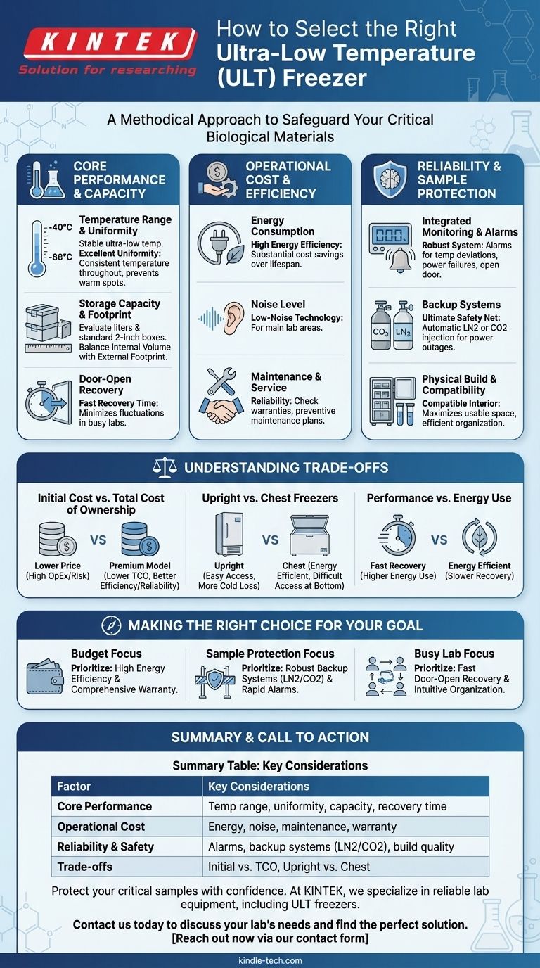 초저온 냉동고 선택 시 고려해야 할 요소는 무엇입니까? 샘플 무결성과 장기적 가치 보장 시각적 가이드