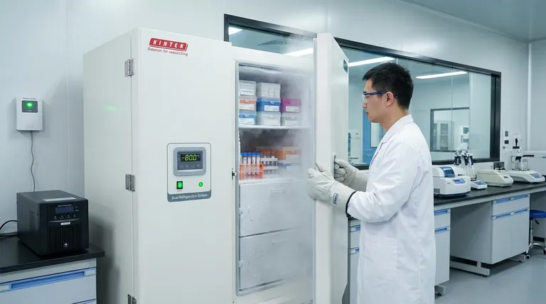 ほとんどの超低温冷凍庫には、保存されているサンプルを保護するための安全機能は何ですか?冗長性とアラームシステム