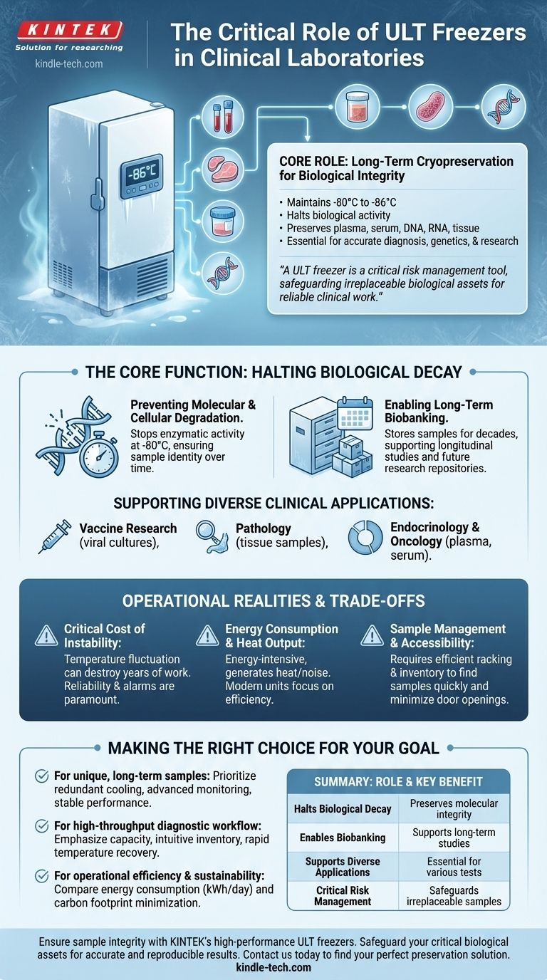 ¿Qué papel desempeñan los congeladores ULT en los laboratorios clínicos? Garantizando la integridad de las muestras para diagnósticos precisos Guía Visual