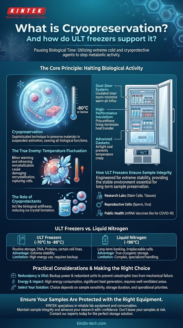 Qu'est-ce que la cryoconservation et comment les congélateurs ULT la soutiennent-ils ? Maîtriser le stockage d'échantillons à long terme Guide Visuel