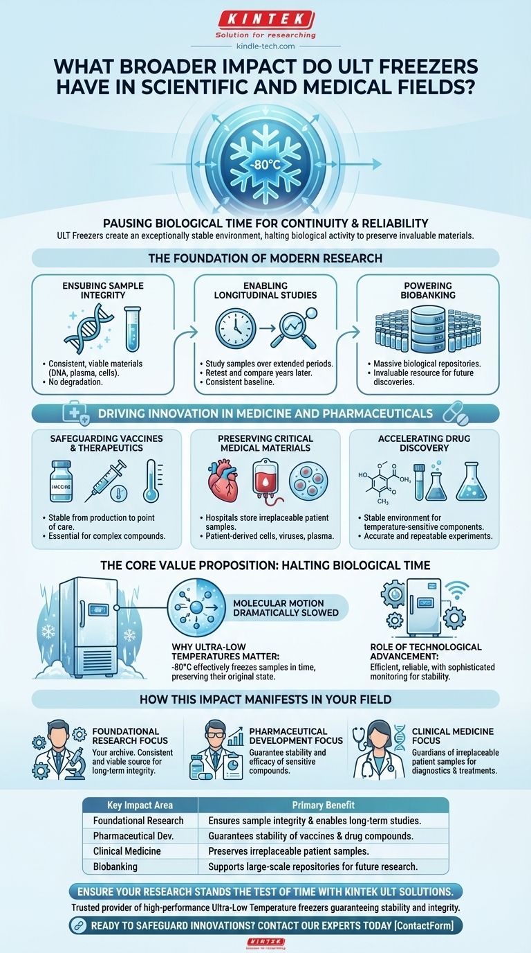 Какое более широкое влияние оказывают низкотемпературные морозильники (ULT) в научной и медицинской областях? Открывая будущее исследований и медицины Визуальное руководство