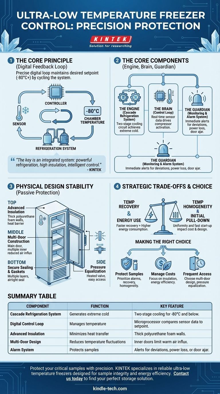 Wie wird die Temperatur in Ultratieftemperaturgefrierschränken geregelt? Ein Leitfaden zur stabilen -80°C Lagerung Visuelle Anleitung