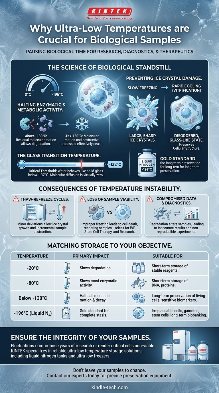 Perché è importante mantenere temperature ultra-basse per i campioni biologici? La chiave per preservare l'integrità del campione Guida Visiva