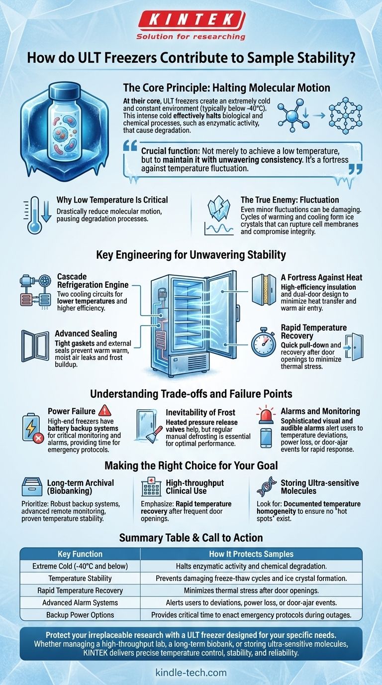ULTフリーザーはどのようにサンプル安定性に貢献するのでしょうか？貴重なサンプルの揺るぎない完全性を確保する ビジュアルガイド
