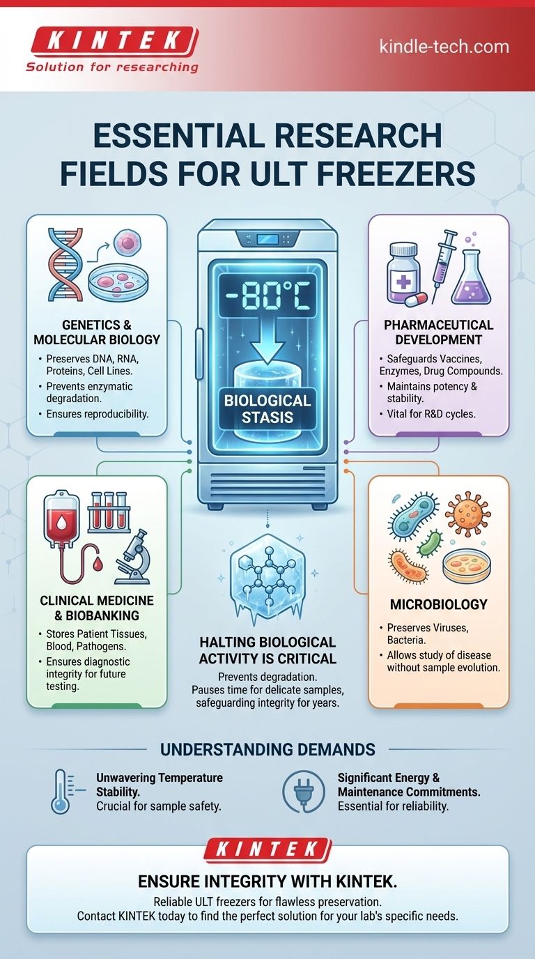 In quali campi di ricerca sono essenziali i congelatori ULT? La chiave per l'integrità dei campioni a lungo termine Guida Visiva