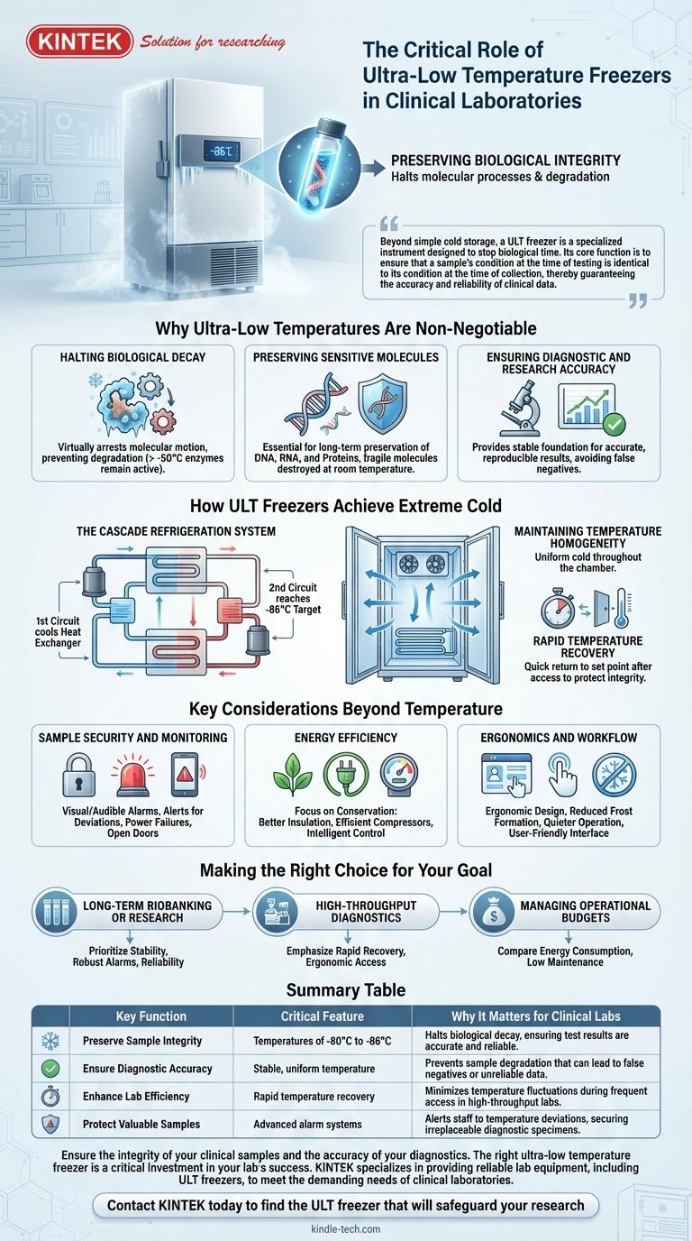 ما الدور الذي تلعبه المجمدات ذات درجة الحرارة المنخفضة جداً في المختبرات السريرية؟ الحفاظ على سلامة العينات لتشخيص دقيق دليل مرئي