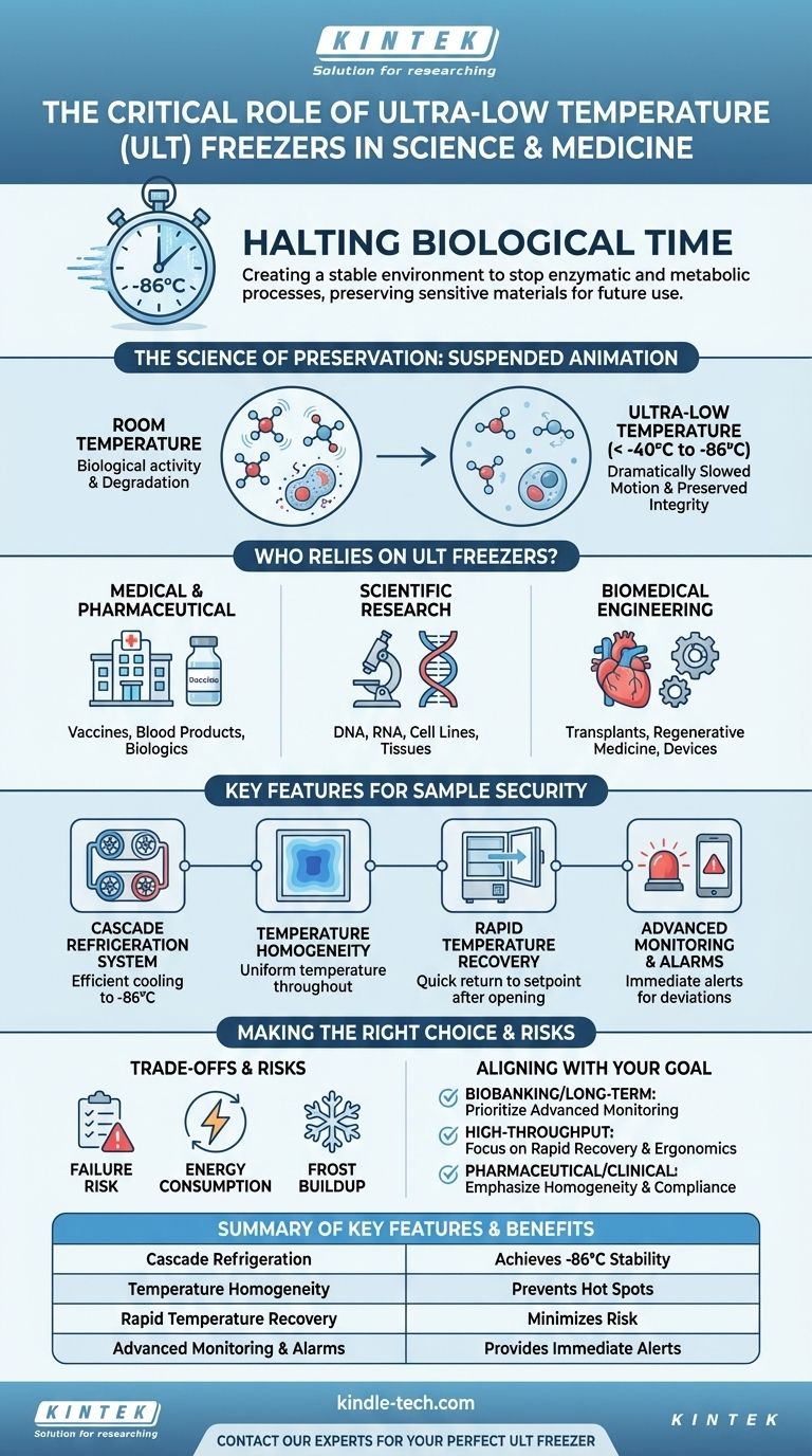 Perché i congelatori a temperatura ultra-bassa sono considerati strumenti vitali? Conservare campioni critici per la ricerca e la medicina Guida Visiva