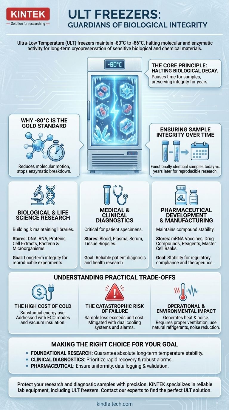 Каковы основные области применения морозильников с ультранизкой температурой (ULT) в лабораториях? Сохраните ваши самые ценные образцы Визуальное руководство