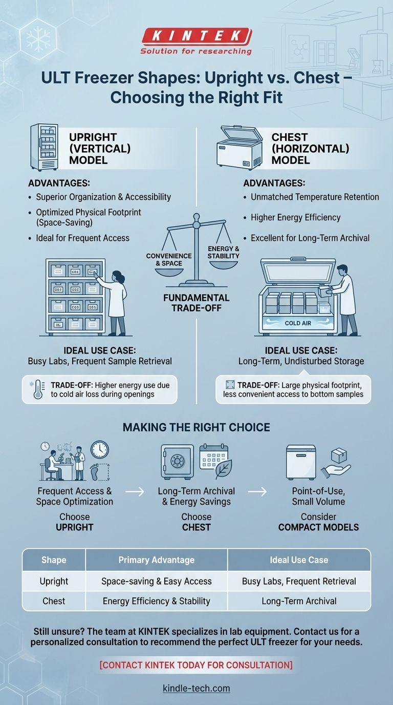 Was sind die Hauptformen von ULT-Tiefkühlschränken und ihre Vorteile? Wählen Sie das richtige Modell für die Bedürfnisse Ihres Labors Visuelle Anleitung