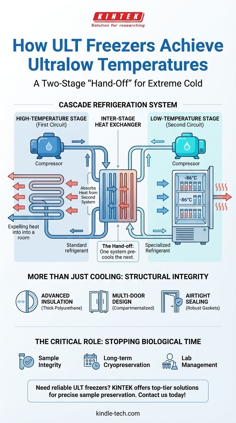 Come fanno i congelatori ULT a raggiungere temperature ultrabasse? Un'analisi approfondita della refrigerazione a cascata Guida Visiva