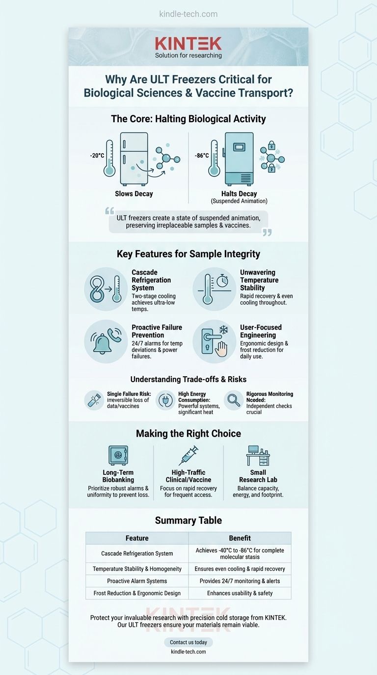 Why are ULT freezers critical for biological sciences and vaccine transport? Ensure Sample Integrity and Vaccine Efficacy Visual Guide