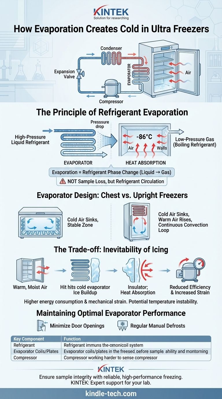 Como ocorre a evaporação em Ultra Freezers? O Processo Central para o Congelamento Profundo Guia Visual