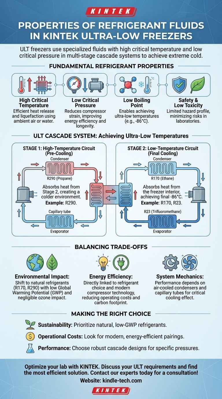 Каковы свойства хладагентов, используемых в ультранизкотемпературных морозильниках? Достижение надежной работы при -86°C Визуальное руководство
