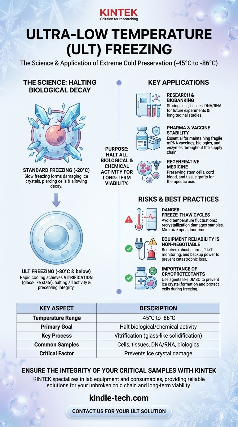초저온 냉동이란 무엇이며 주요 목적은 무엇입니까? 생물학적 샘플을 수년간 보존 시각적 가이드